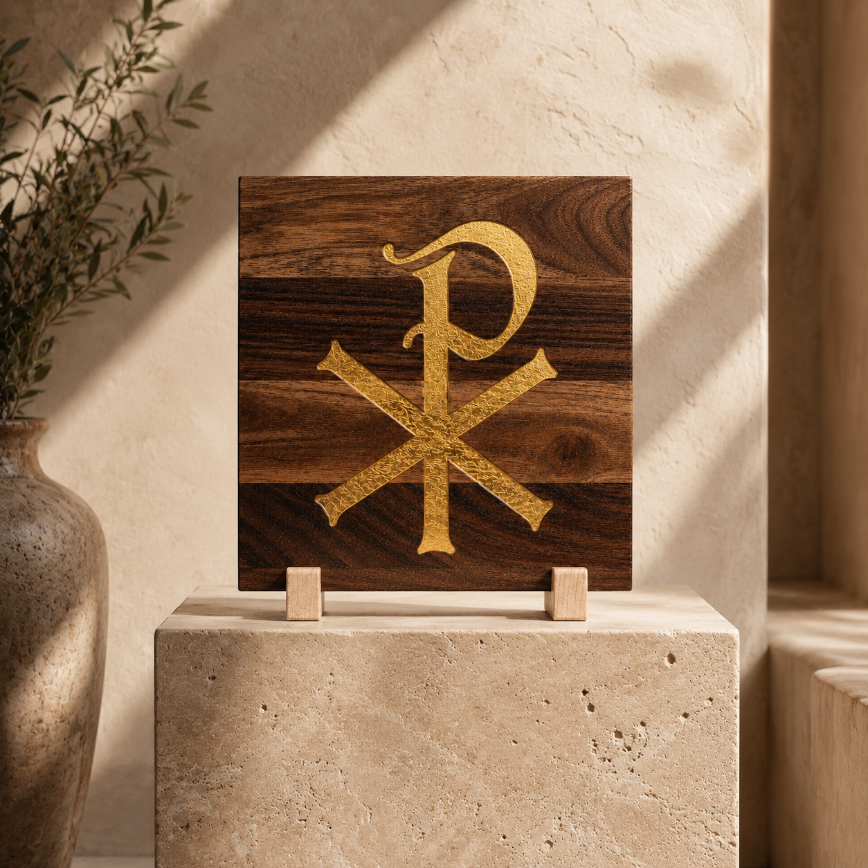 Chi Rho Sacred Symbol Plaque