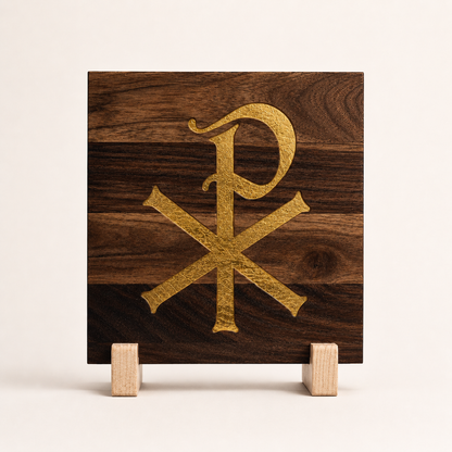 Chi Rho Sacred Symbol Plaque