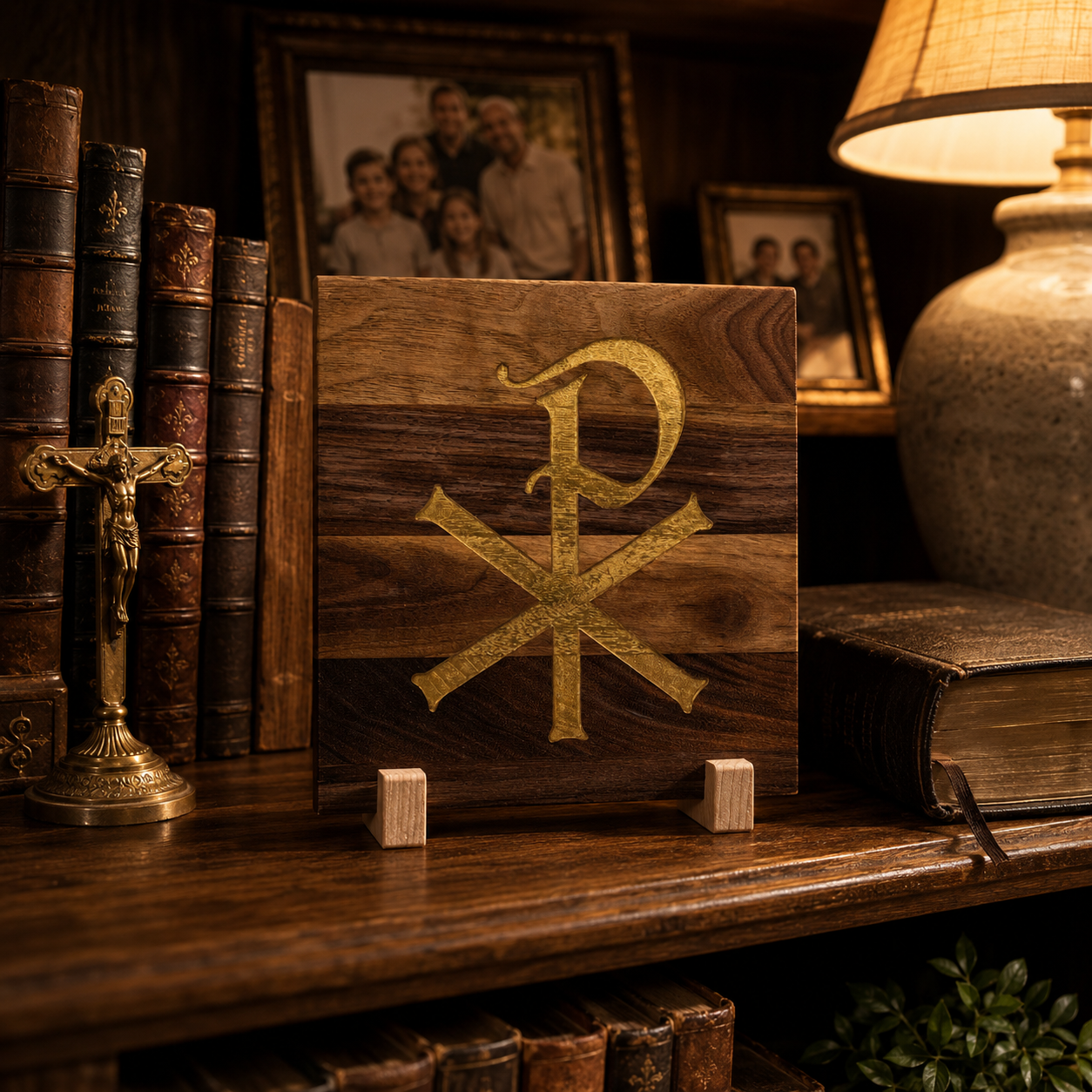 Chi Rho Sacred Symbol Plaque