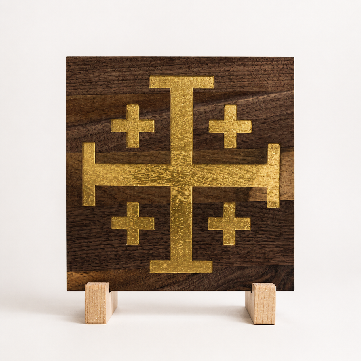 Jerusalem Cross Sacred Symbol Plaque